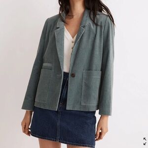 Madewell Corduroy Cropped Fit Dorset Blazer